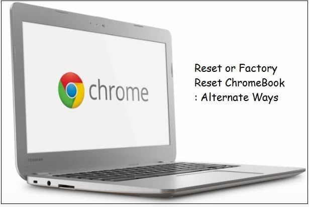 Factory reset Chromebook by google