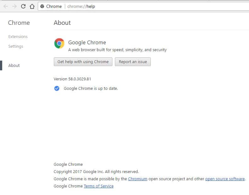 3 Google Chrome update error in Windows Laptop or PC