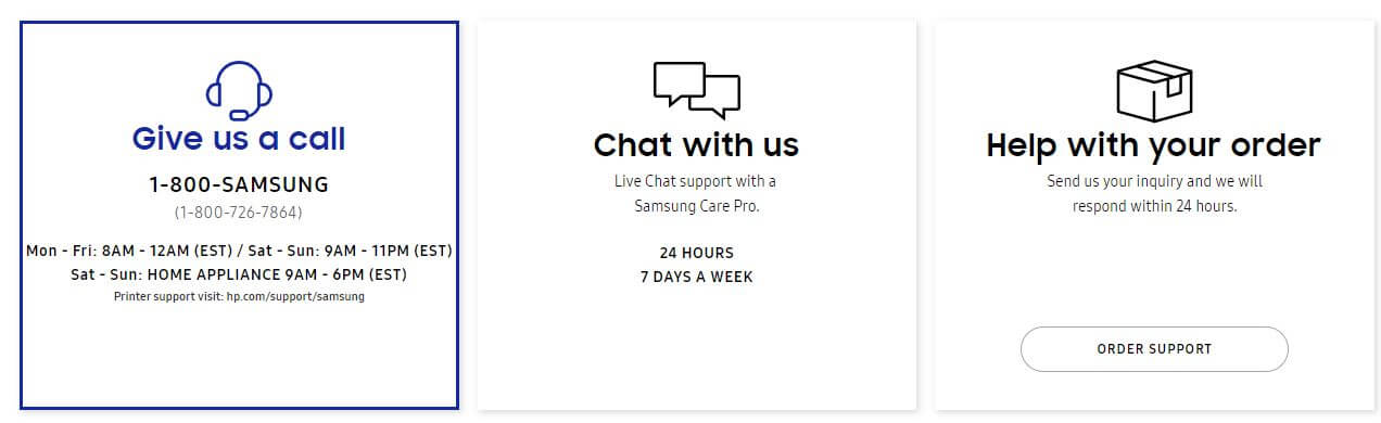 Discuss and fix your issues on Online help center at samsung